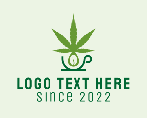 Weed - Herbal Marijuana Cafe logo design