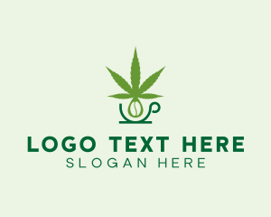 Cafeteria - Herbal Marijuana Cafe logo design