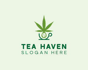 Herbal Marijuana Cafe logo design