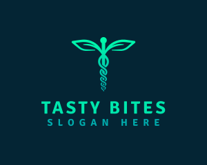 Surgeon - Medical Leaf Caduceus logo design