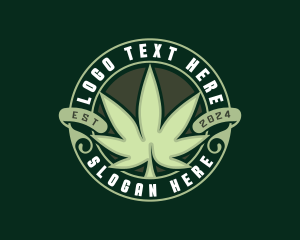 Herbal - Medical Organic Weed logo design