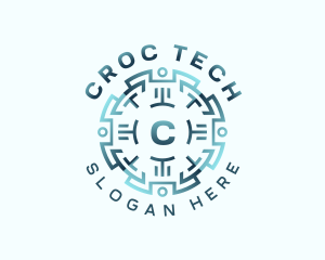 Cyber Tech Developer logo design