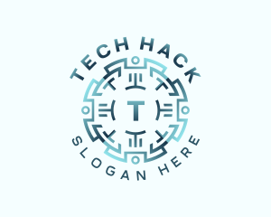 Cyber Tech Developer logo design