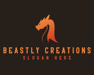 Creature - Dragon Head Creature logo design