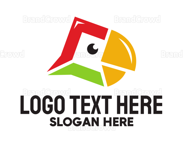 Parrot Speech Bubble Logo