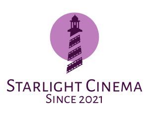 Lighthouse Cinema Reel  logo design