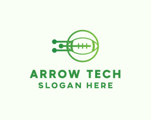 Green Football Tech logo design