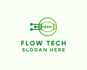 Green Football Tech logo design