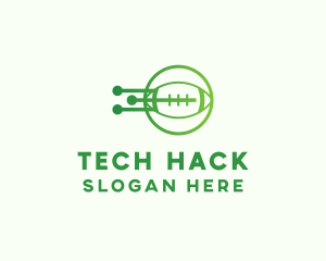 Green Football Tech logo design