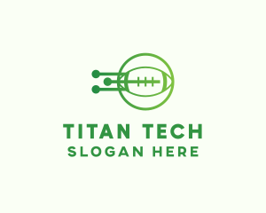 Green Football Tech logo design