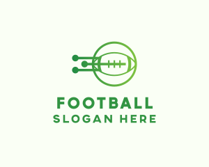 Green Football Tech logo design