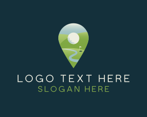 Golf Course - Golf Course Pin logo design