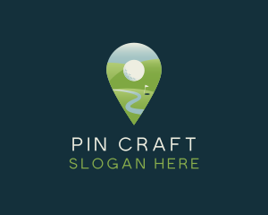 Pin - Golf Course Pin logo design