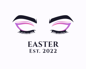 Eyelashes - Eyeshadow Beauty Makeup logo design