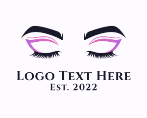 Makeup Artist - Eyeshadow Beauty Makeup logo design