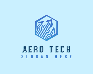 Analytics Tech Arrow logo design