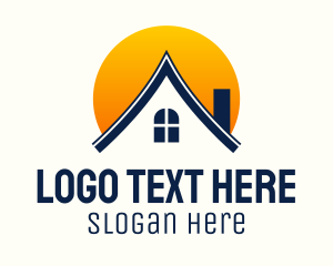 Residential House Sunset Logo