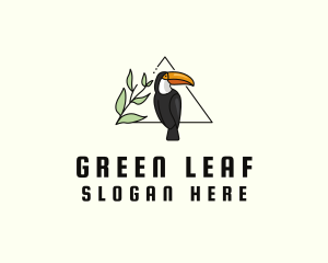 Leaf Toucan Aviary logo design