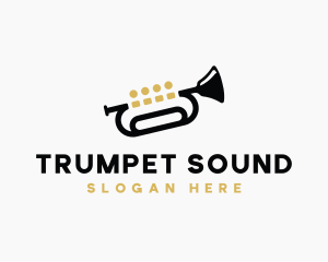 Trumpet - Trumpet Music Quartet logo design