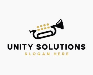 Diversity - Trumpet Music Quartet logo design