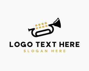 Tuba - Trumpet Music Quartet logo design