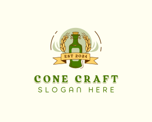 Bottle Beer Brewery  logo design