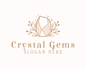 Jewel Gemstone Nature logo design