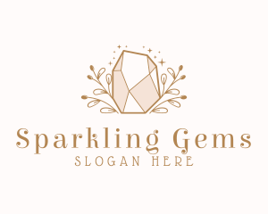 Jewel Gemstone Nature logo design