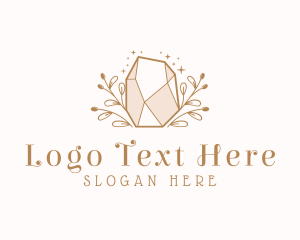 Natural - Jewel Gemstone Nature logo design