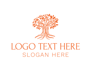Rustic Ancient Tree Logo