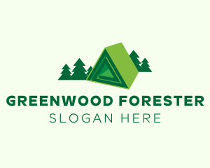 House Roof Forest logo design