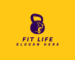 Kettlebell Fitness Animal logo design