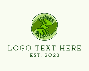 Vegan - Nature Hands Spa logo design