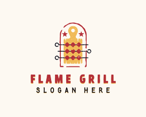 Grilling - Barbecue Kebab Grill logo design