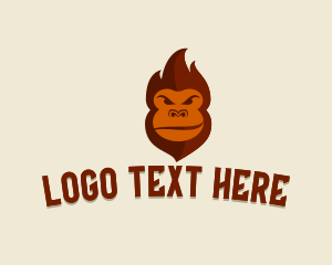 Ape - Wild Gorilla Avatar logo design