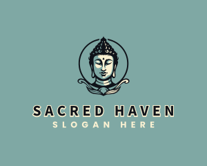 Sacred Buddhist Serene logo design