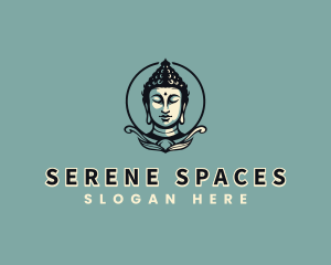 Sacred Buddhist Serene logo design