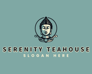 Sacred Buddhist Serene logo design