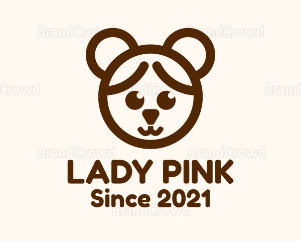 Girl Bear Costume Logo