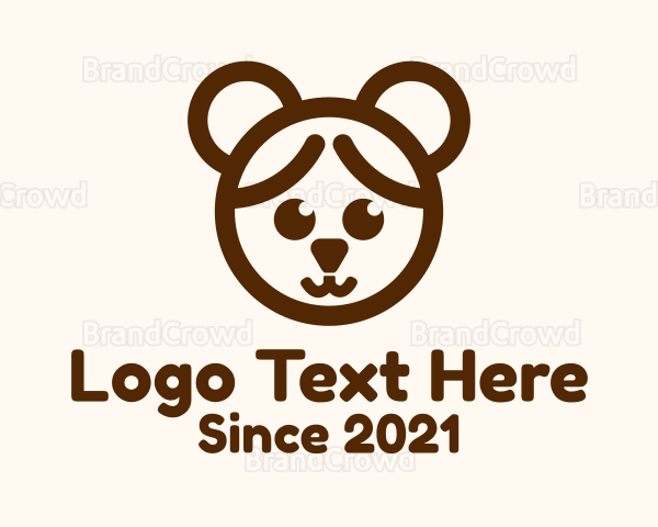 Girl Bear Costume Logo
