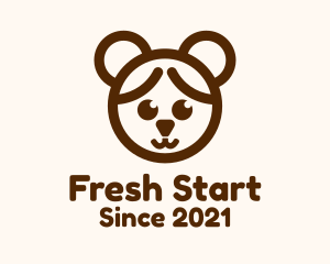 Youngster - Girl Bear Costume logo design