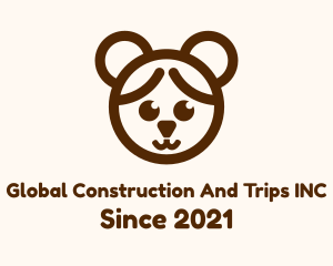 Bear - Girl Bear Costume logo design
