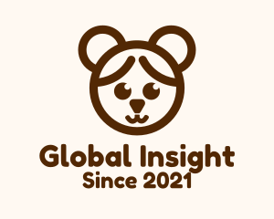 Nursery - Girl Bear Costume logo design