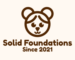 Baby Boutique - Girl Bear Costume logo design