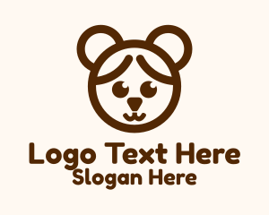 Girl Bear Costume Logo