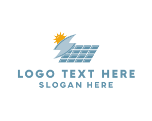 Sustainability - Solar Panel Energy logo design