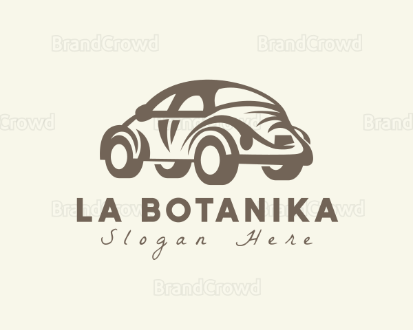 Old Antique Beetle Car Logo