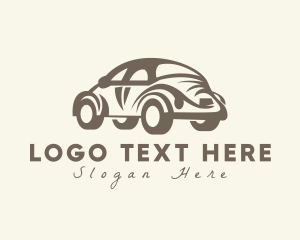 Classical - Old Antique Beetle Car logo design