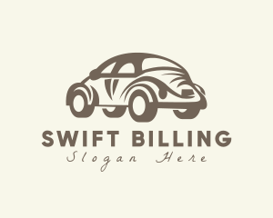 Old Antique Beetle Car Logo