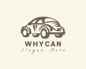 Old Antique Beetle Car Logo